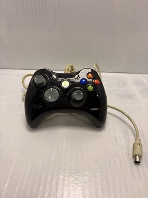 GameStop Wired Controller for Microsoft Xbox 360 Black/Gray Analog Vibration