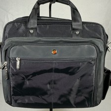 Targus Black Laptop Briefcase Messenger Bag Padded Computer Case Shoulder Strap