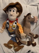 Disney Pixar Toy Story 4 Sheriff Woody Large 24"  Bullseye Horse Plush Lot