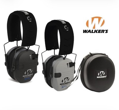 Walker's Razor Digital XTRM Electronic Ear Muffs w/ Walker s Razor Case