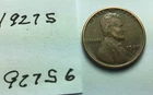1927 S ; Wheat Penny ; VG condition - Actual coin shown #927S6
