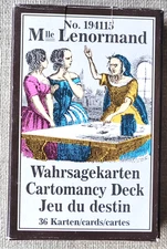 Mlle Lenormand Piatnik Tarot cards with Instructions Austria