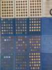 4 Lincoln Coin Albums 333+ coins, many Rare UNC BU  few mixed condition lot A10