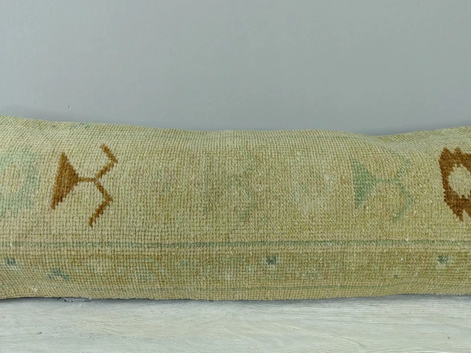 Almohada Lumbar Larga Alfombra Turca Almohada Decorativa Cama Almohada Cuerpo Almohada Banco P Foto 4 de 4