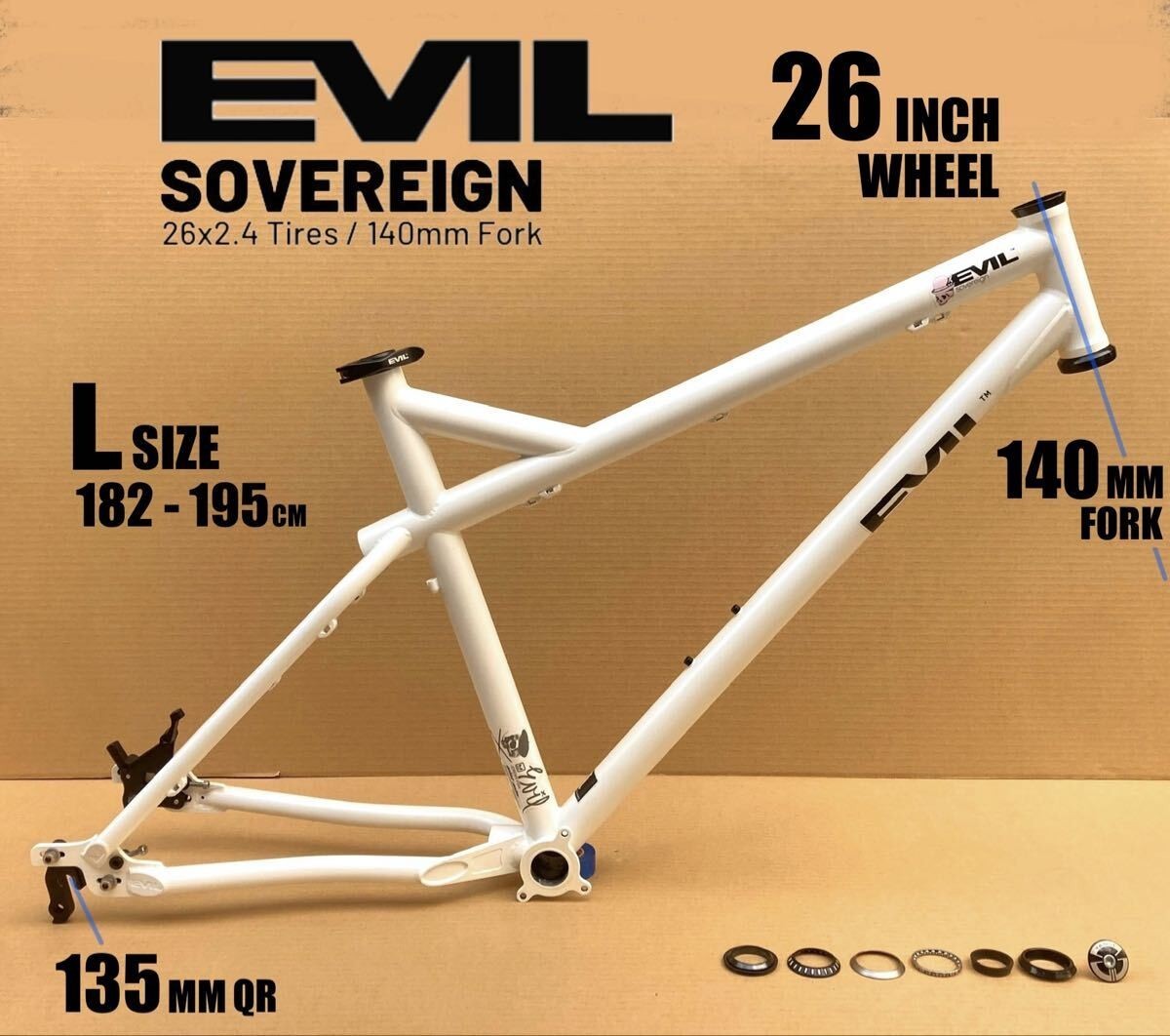 Evil Sovereign Mountain Bike Frame 26 Inch Size L From Japan | eBay