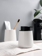 Bosilunlife Soap and Toothbrush Holder Set - Ceramic Bathroom Accessories Set