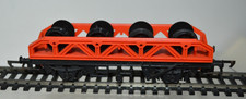 HORNBY England R.131 Flat Wagon With Wheel Load HO OO Scale (No Box)