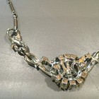 Vintage Broken Necklaces Brooch Lot for Repair or Craft Rhinestone Chain — photo 7