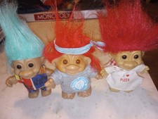 Vintage Collectible Russ Dam Troll Lot Hippie Music Lover Psychedelic Pizza