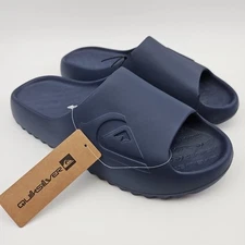 Quiksilver Men's Size 12 Slides Blue Cloudbreak Cloud Break Sandals Shoes New