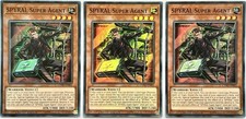 3 x CYHO-ENSE1 SPYRAL Super Agent - Ultra Rare Ltd. Auflage Near Mint YuGiOh