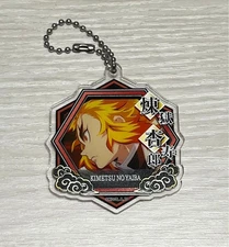 Demon Slayer Kimetsu no Yaiba Rengoku Acrylic Keyholder Mugen Train Arc Used