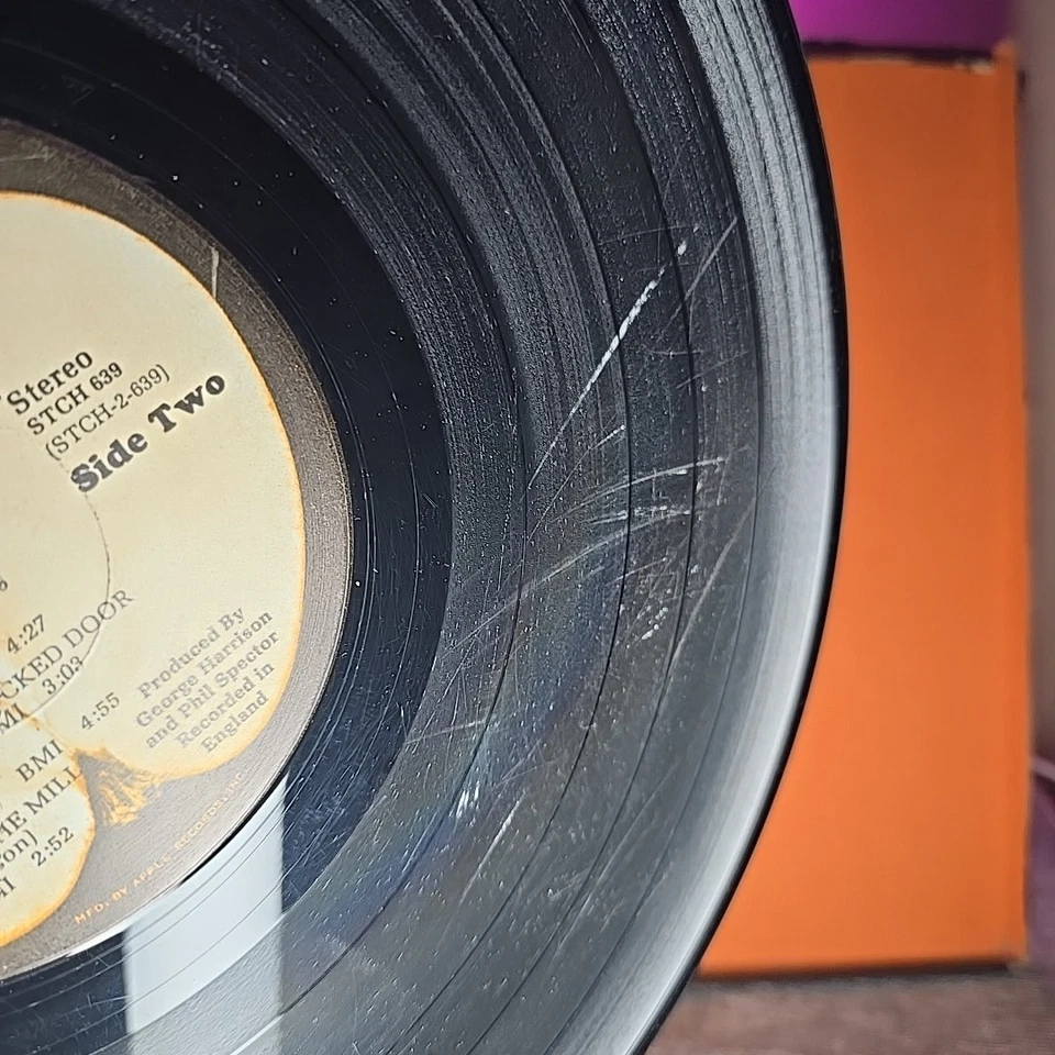 George Harrison–All Things Must Pass–1970 Apple 3LP-1 side Damaged/VG+ other LPs Foto 4 de 4