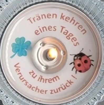 Teelichtbotschaften als Glücksbringer PDF Vorlage mit 24 Glückssprüchen