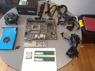 PC Used Parts Bundle DDR4 32GB Intel Core i7 12700 Motherboard RM750x