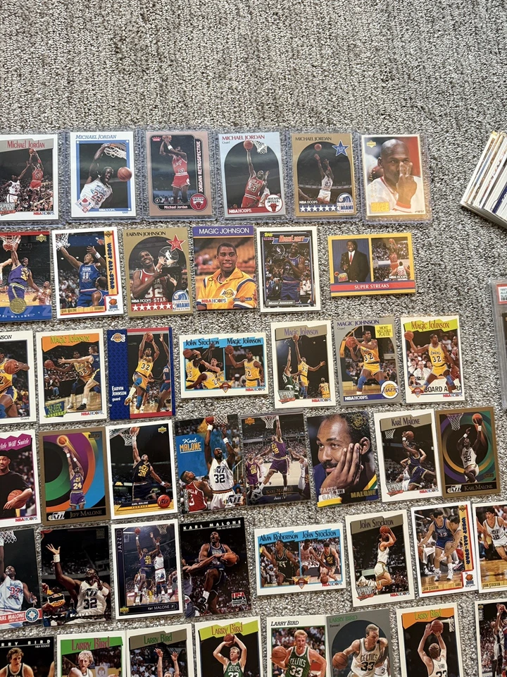 Огромный лот карточек НБА. Майкл Джордан! Хороший ассортимент. Классика. Винтажные звезды. - Изображение 2 из 4