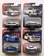Majorette Collection Porsche 930 Shelby 1985 Camaro 1975 BMW CSL 1:64 Set of 4