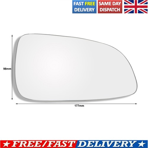 Wing Door Mirror Glass Right Hand Driver Side For Vauxhall Astra H Mk5