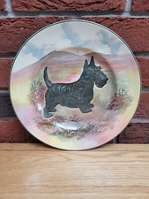 Vintage Royal Doulton Scottish Terrier Plate Diameter 26.5cm