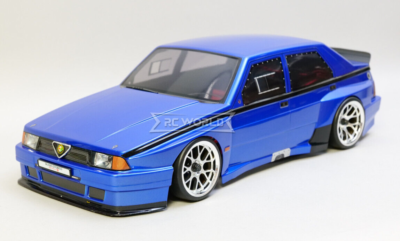 RC 1/10 Alfa Romeo 75 TURBO AWD Drift Car W/ LED *RTR* -BLUE- | eBay