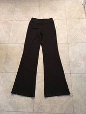 Body Wrappers ladies black jazz pants NWT dance tap Large Ad. Style 0691 nice