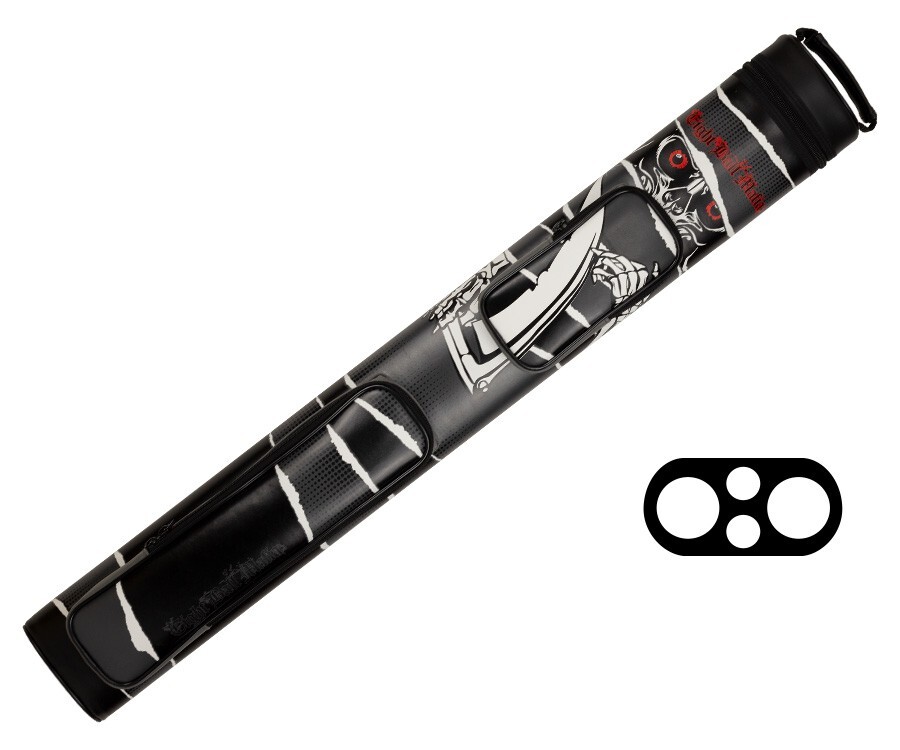Eight Ball Mafia EBMC22O Billiards Pool Stick Cue Case 2 Butt 2 Shaft Hard Case