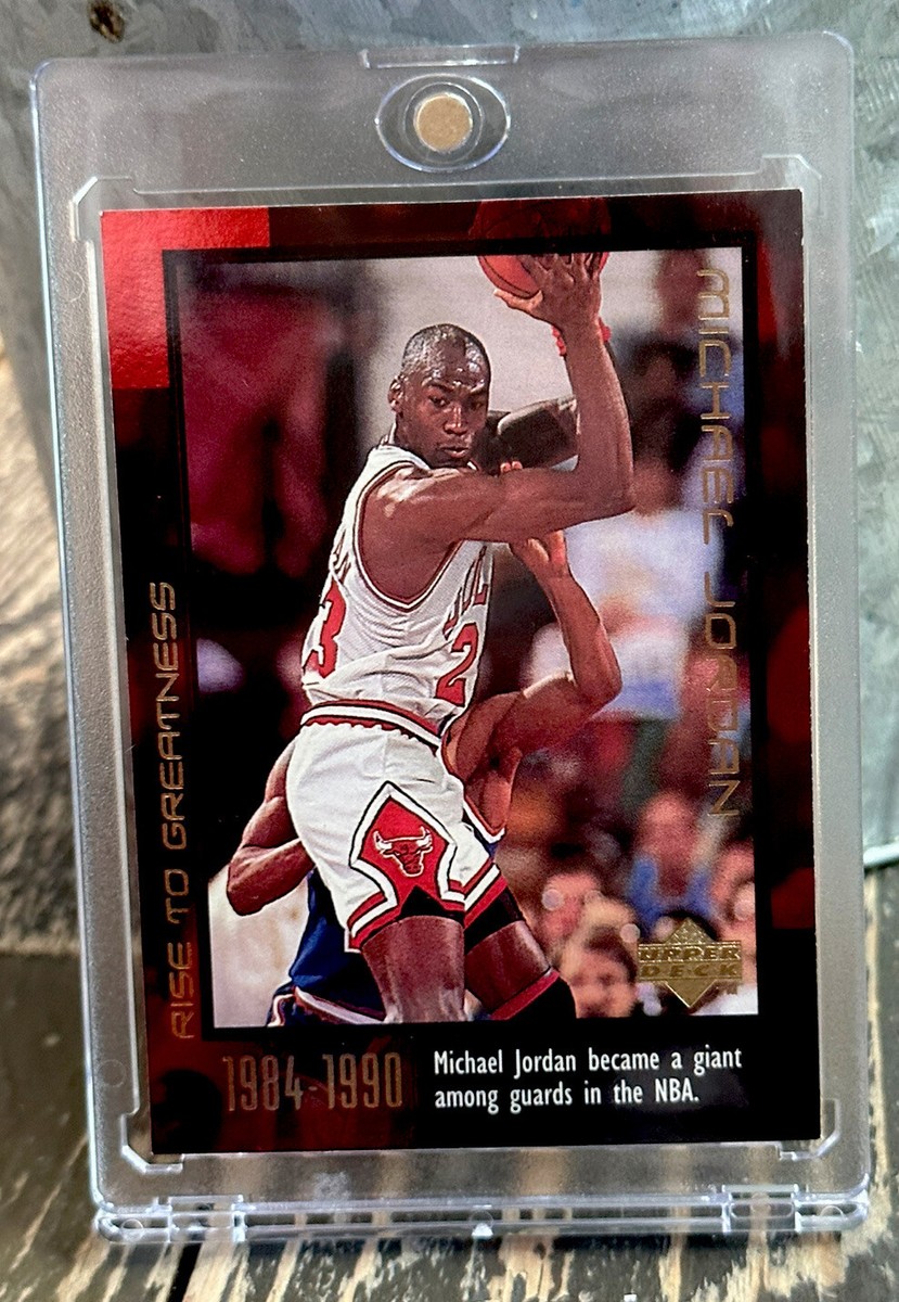 Michael Jordan Card SP INSERT RED HOLO FOIL Refractor Authentic