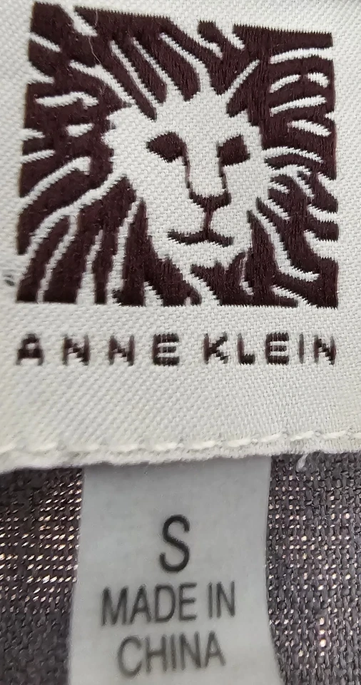 Anne Klein Womens Shirt Top Blouse Size S Small Button Down 3/4 Sleeve Linen - Image 2 of 4