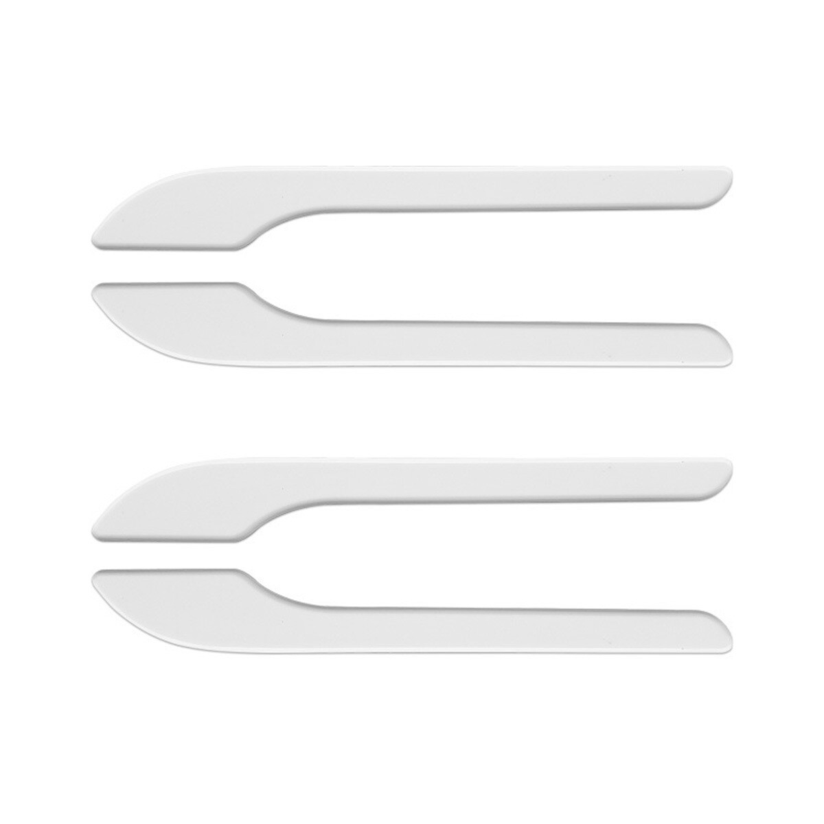 4PCS Car Door Handle Protector ABS Sticker Bar Cover White for Tesla Model Y /3