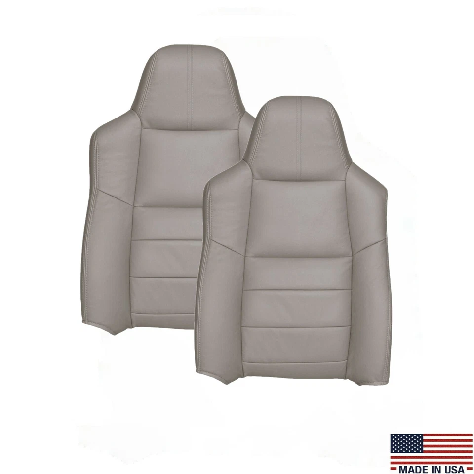 Ford F250 F350 Lariat 2008 2009 2010 cubiertas de asiento de cuero de repuesto en gris Foto 4 de 4