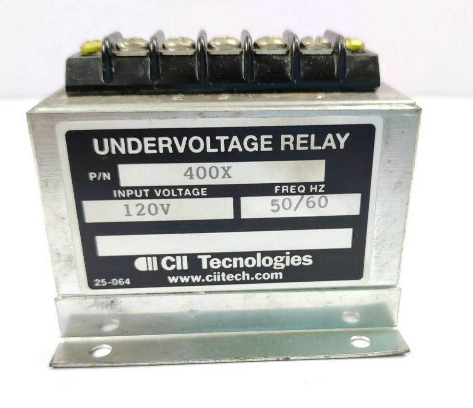 CII Technologies Under Voltage Relay 400X - Image 2 of 4