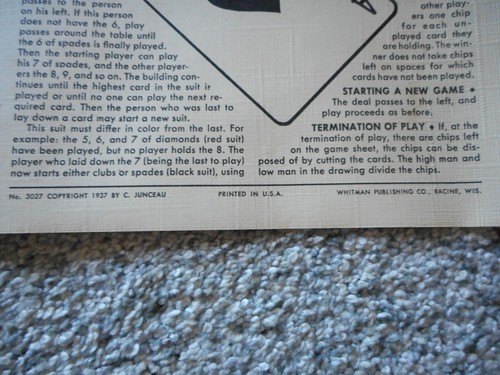 *VINTAGE* 1937 Rummy Royal Game by Whitman Game - Picture 2 of 6
