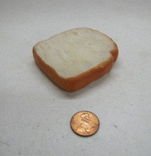 Pretend Play Kitchen Food White Bread Slice Sandwich Plastic Toy Bakery Shop