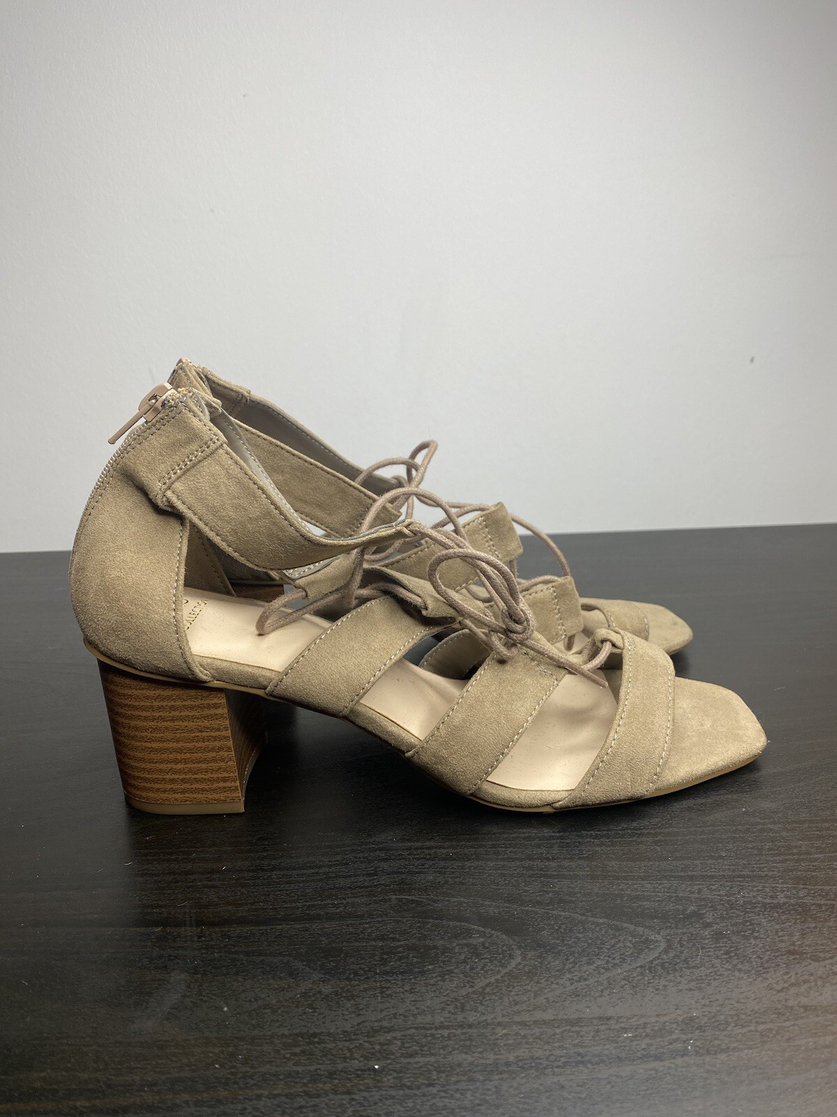 APL Sandali con tacco a blocco gladiatore Marks & Spencer taglia UK 6 neutri nuovi con etichette