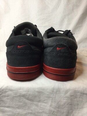 Nike 533094-003 Lunarlon Gray & Red Suede Wingtip Golf  display picture 1
