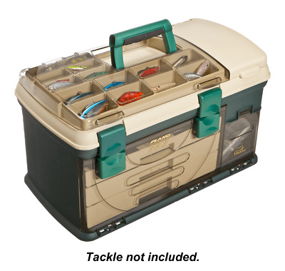 Plano 737-002 LG 3 Drawer System Fishing Tackle Box 21x12x12'' with 1-3500 Stow