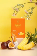 Rubiss Detox Fruits Passionfruit & Pineapple - Nuoc Giam Can Chanh Day Va Khom