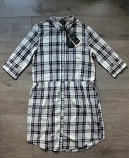 Selected Femme check cotton dress, 38, NEW!