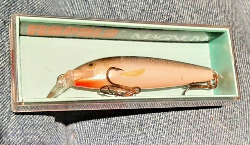 Caneca Rapala nova na caixa e isca Magnum conjunto de presente na caixa águas limite área canoa pesca - Imagem 3 de 4