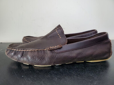 UGG Energ Leather Men's Henrick Treadlite Loafer Shoes Size 10