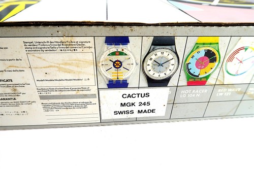 NEW Huge Swatch CACTUS MAXI Watch Wall Clock 1996 MGK245 NIB NOS 83" Tall - Picture 17 of 18