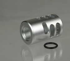 1/2x28TPI Ruger .22LR Mark IV 22/45 Lite Muzzle Brake Compensator, 1" Diameter