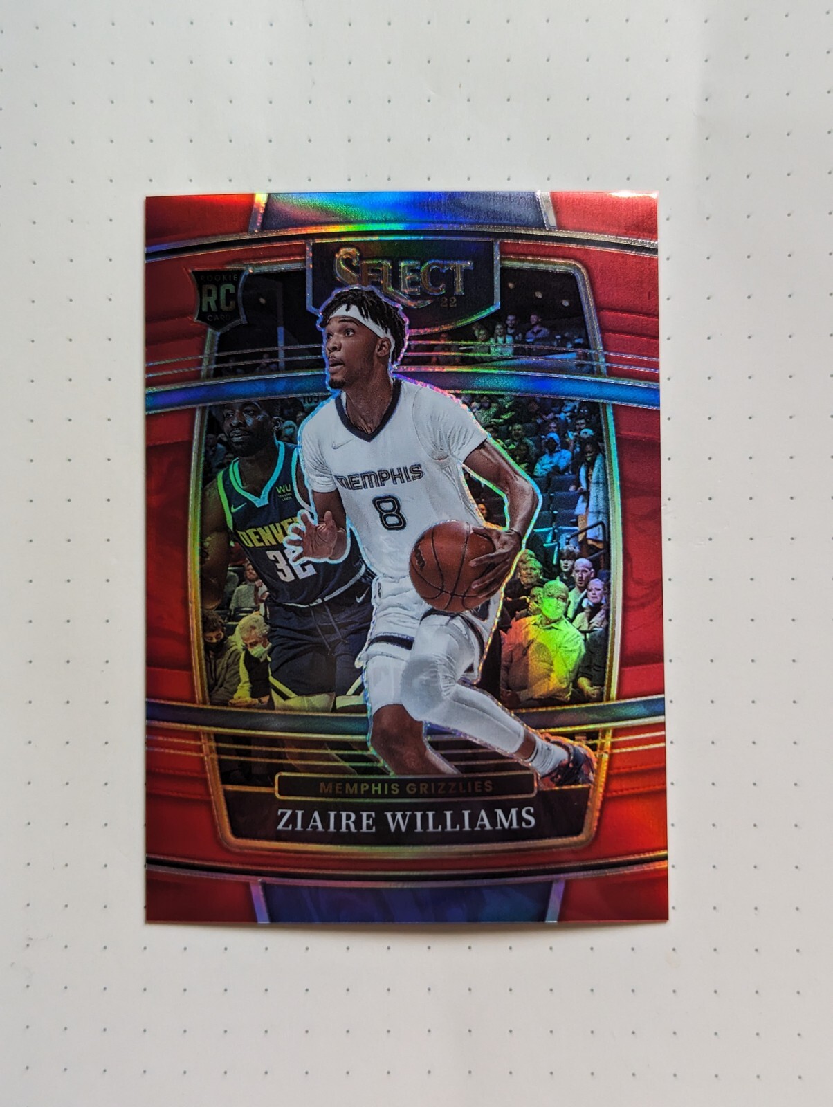 2021-22 Panini Select Ziaire Williams Concourse Red /199 #86 Grizzlies