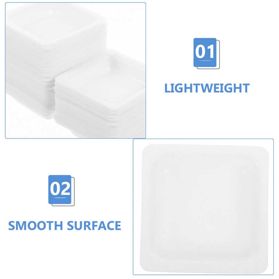 50 Pcs Measuring Weigh Boat Laboratory Equipment Sample Weighing Trays