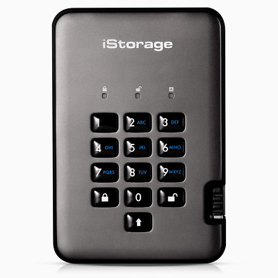 Diskashur PRO2 HDD 2TB Secure Portable Hard Drive, Password Protected