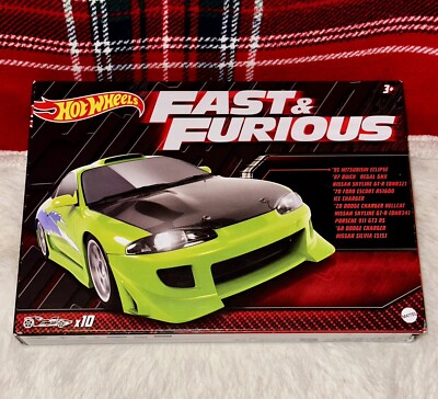 2022 Hot Wheels Fast and Furious 10 PACK EXCLUSIVE BOX SET SEALED