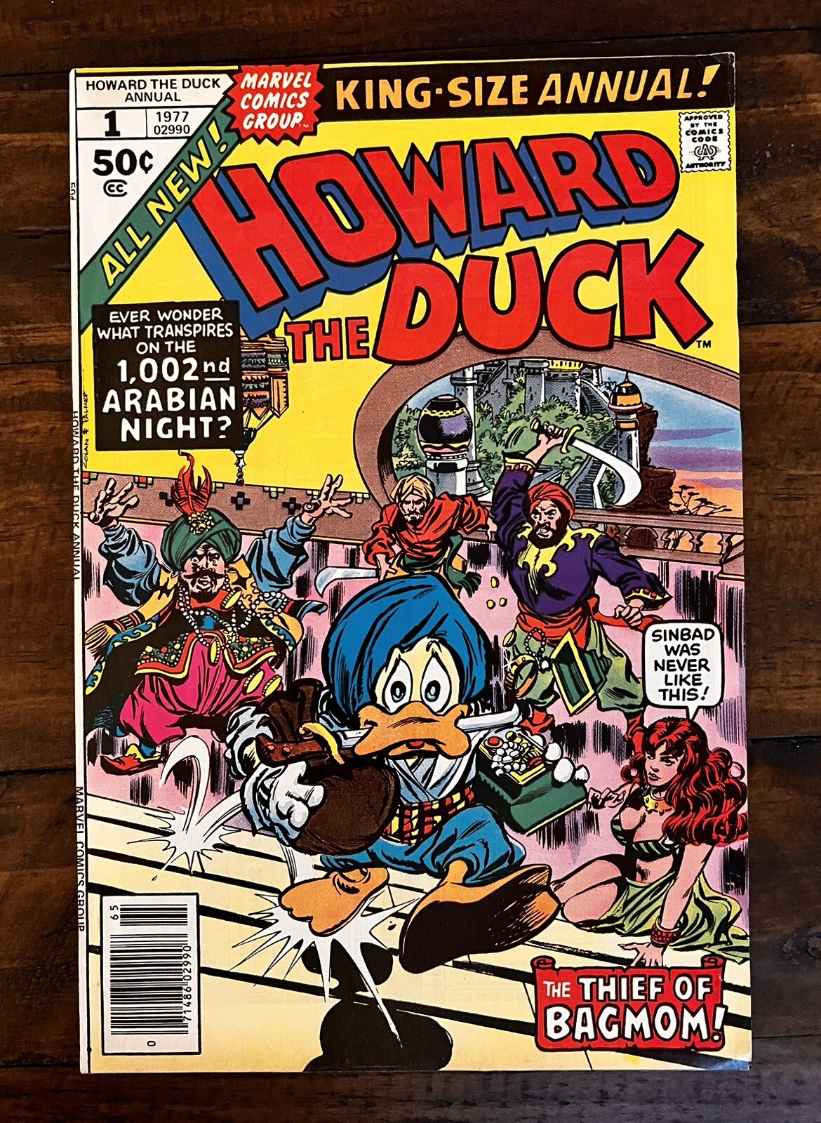 Howard The Duck King-Size Annual #1 Newsstand Marvel Comics 1977 Mid Grade