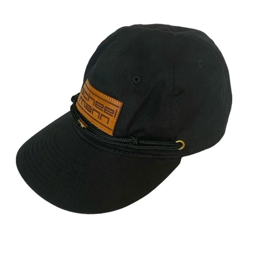 NWOT Findlay Unstructured Snapback Hat Black Chinstrap Stash Pocket One Size
