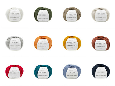 COSMOPOLITAN - Katia - 50g Garn - Wolle - 100g / 8 