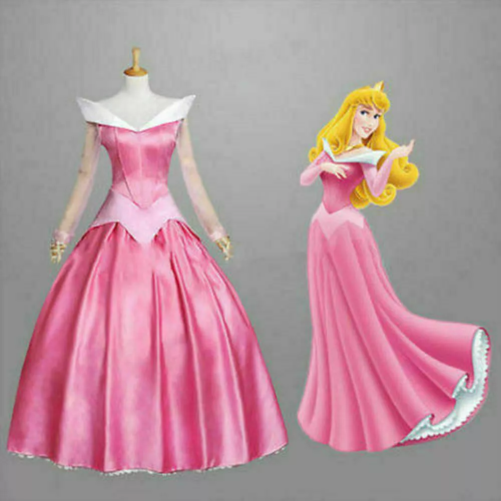 Deguisement Robe Princesse pour Aurora Robes Cosplay Costume en